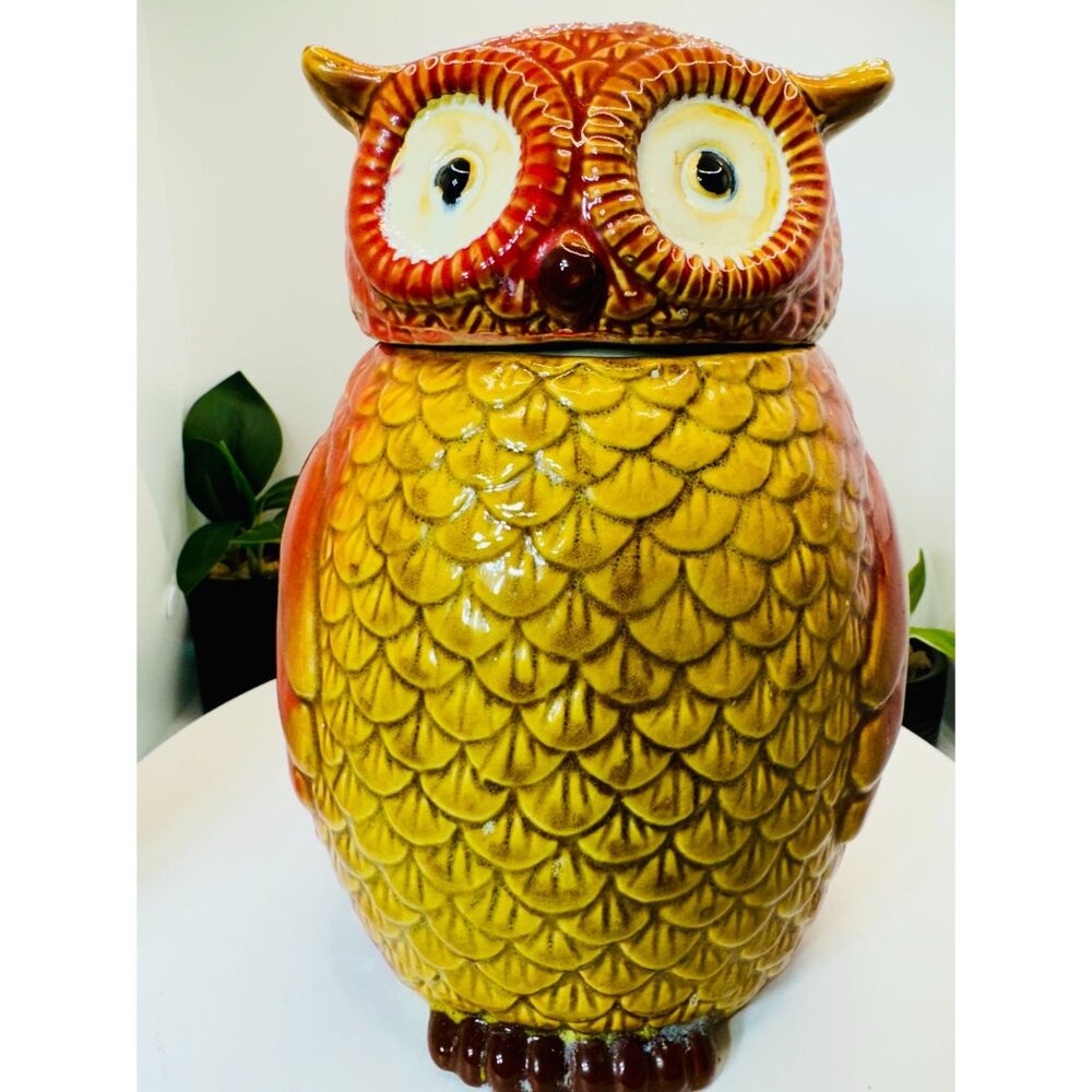 Gibson Home Multicolor Ceramic OWL Cookie Jar